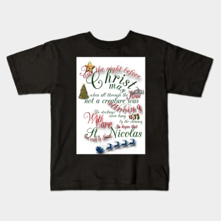 Twas the night before Christmas Kids T-Shirt